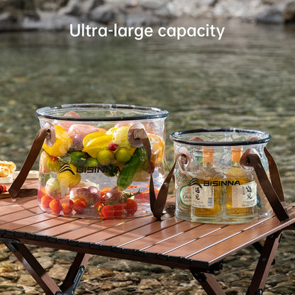 BSWolf New Folding Bucket Waterproof Water Sink Bucket Portable Outdoor Travel Foldable Basin Camping Hiking Storage Bucket