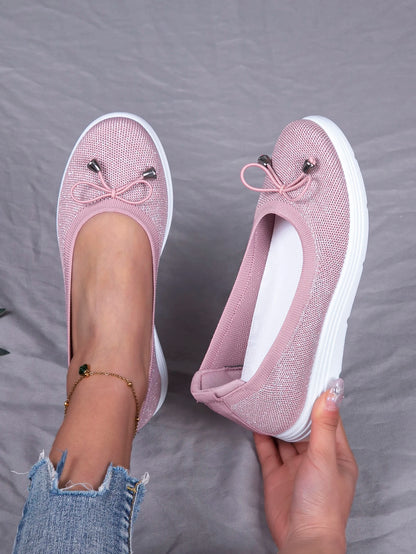 Spring new women's sports shoes, fashionable, breathable, lightweight, non-slip, wear-resistant, casual sports shoes, flat shoes