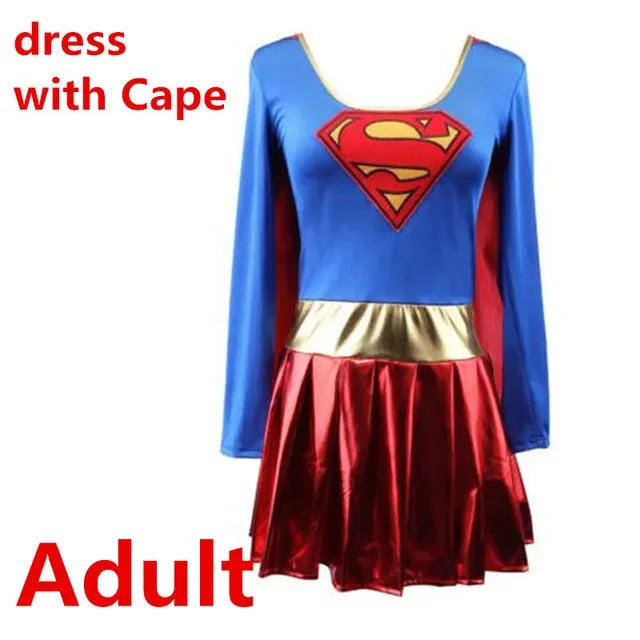 EtherealBe superwoman dress cosplay costume with cape, perfect for adult superhero fans