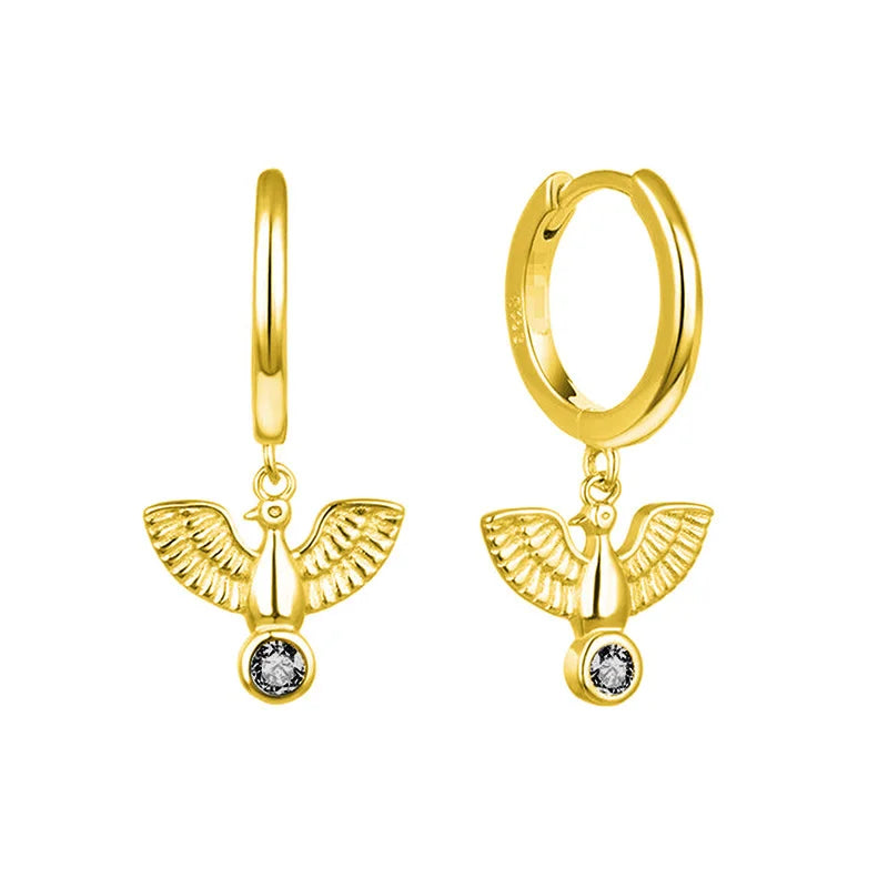 925 Sterling Silver Needle Pave Crystal Snake Type Stud Earrings for Women Simple Cute Animal Earrings Fashion Delicate Jewelry
