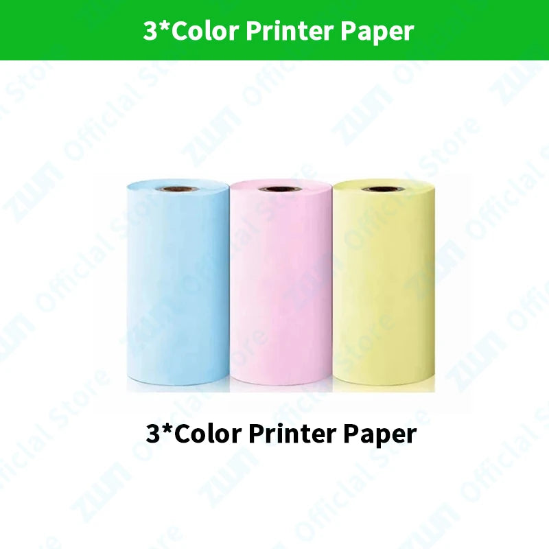 ZWN Portable Bluetooth Mini Printer Mobile Phone Photo Title Note Print Pocket Student Error Label Printer for Children's Gifts