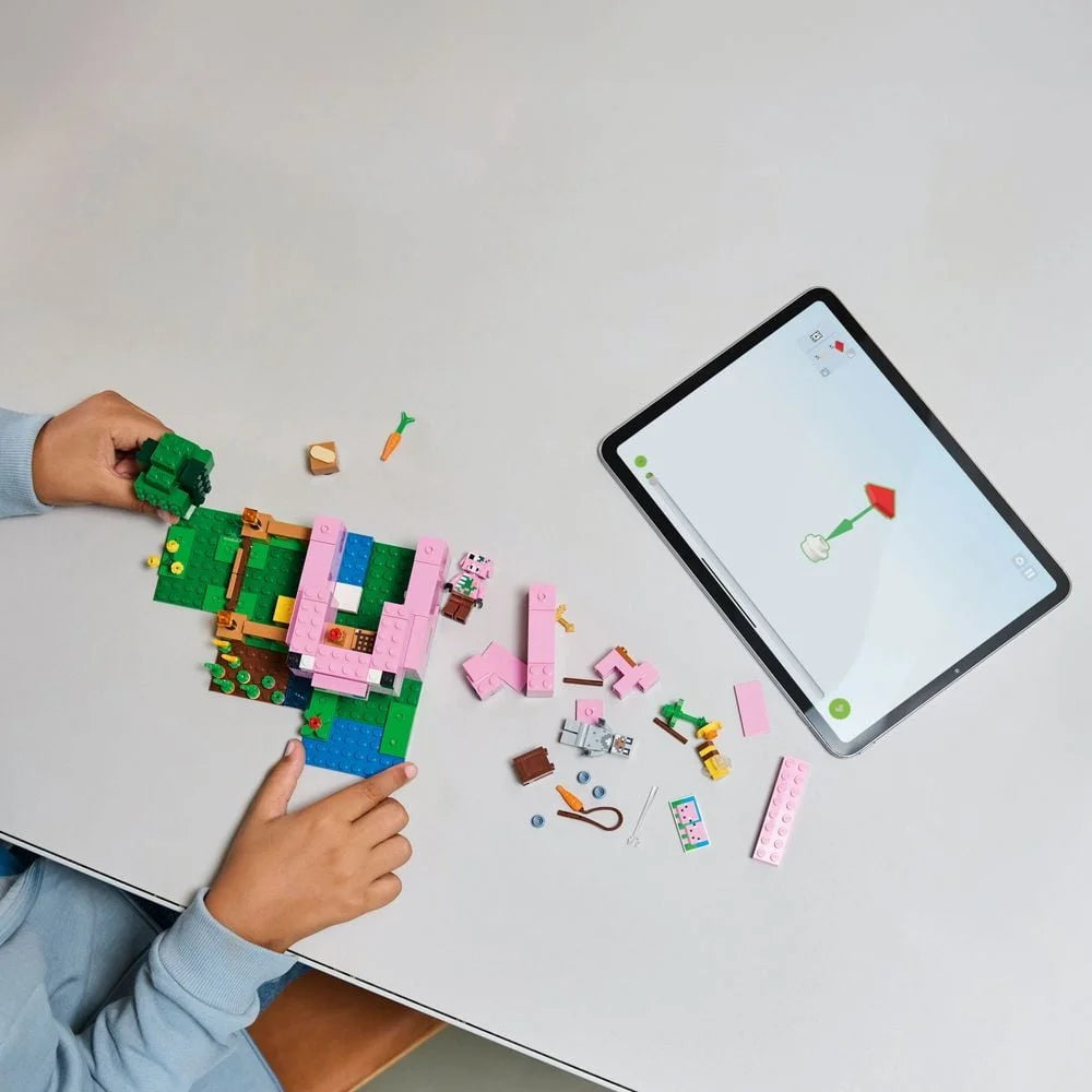 LEGO Building blocks Sets MC My Mini World Game Series Building Blocks The Baby Pig House Farm Children's Toys Assembling Gift