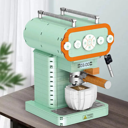 Retro Bread & Coffee Machine Building Block Set - Creative  Toy, Adult Simulation Model Coffee Gift, Unique Gift for Men & Women