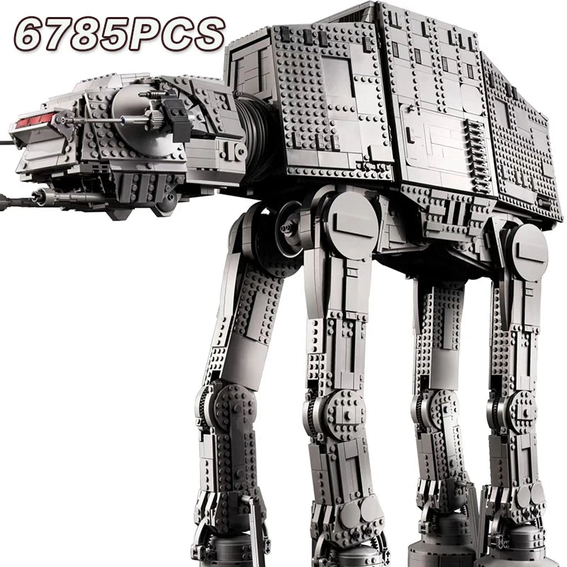 TLXT 6785pcs Land transport battle robot AT-AT set moc Building Block bricks star model toy set gifts kids world Christmas 75313