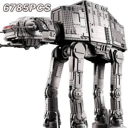TLXT 6785pcs Land transport battle robot AT-AT set moc Building Block bricks star model toy set gifts kids world Christmas 75313