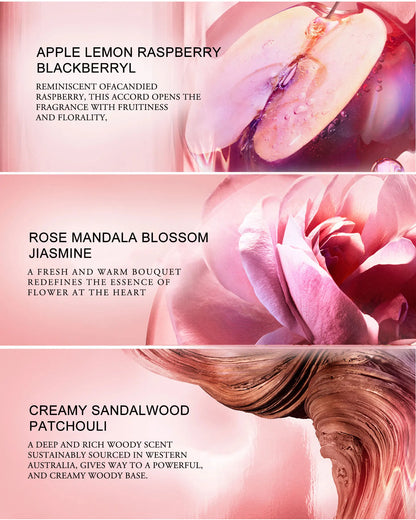 WK JALY Floral Drunk Eau De Parfum Spray, Women's Perfume, With Notes of Rose, Sandalwood, Long Lasting Fruity Fragrance, 100ml