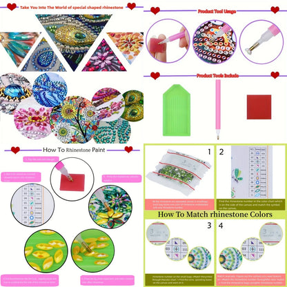 1 piece/set DIY Christmas Diamond Art Tissue holder Acrylic napkin holder Craft Home office table Christmas gift