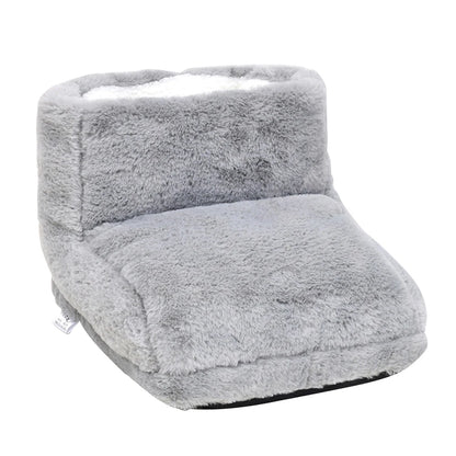 Electric Foot Heating Pad Winter Foot Warmer Soft Plush Heating Shoes Bedroom Slippers Household Foot Warming Mat Foot Heater