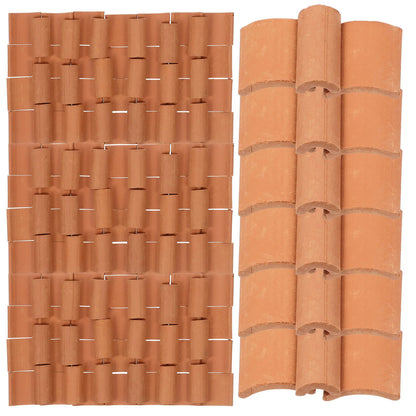 120 Pcs Toy Room Tile Model Child Building Blocks Sand Table Landscaping Roof Tiles Clay Models Small