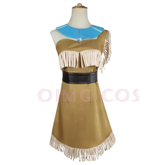 Pocahontas Cosplay Costume Carnival Uniform  Halloween Anime Party Costumes Masquerade Women Game