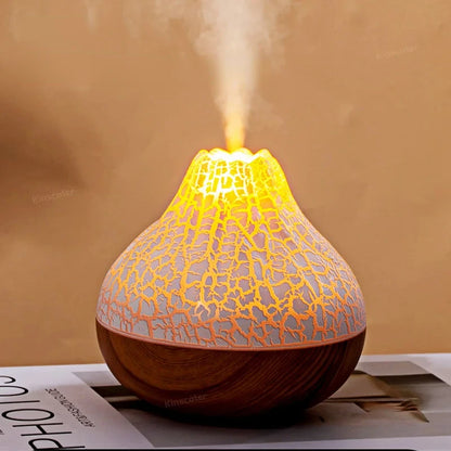300ml Volcano Air Humidifier Desktop Electric USB Humidificadore Water Mist Diffuser Purifier Air Freshener With 7 Colors Night