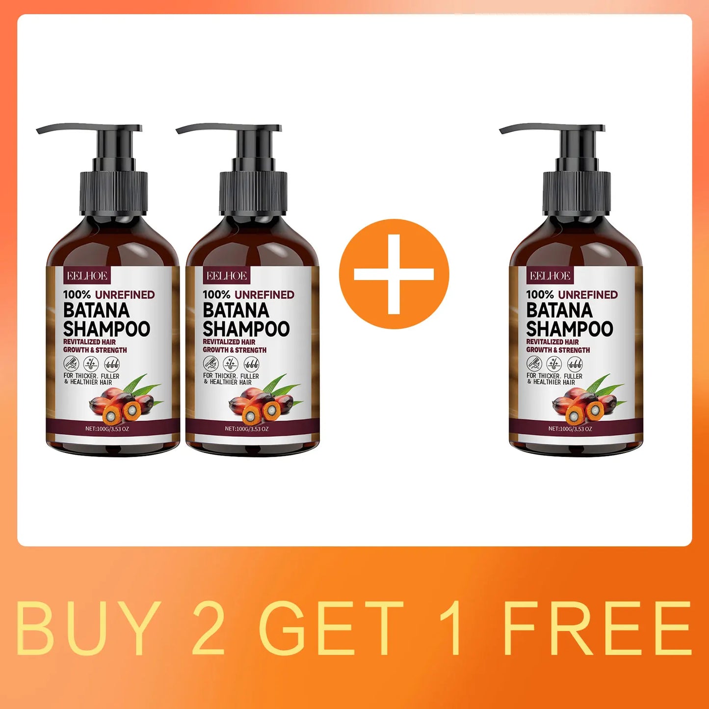 EELHOE Batana Oil Hair Shampoo and Conditioner Anti Frizz Bright Deep Nourish Anti Hair Loss Treatment for Hair Growth Products