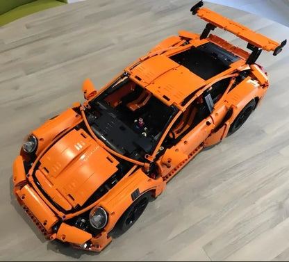 MINISO MOC Technical Brick Orange Super SportsCar Model Compatible 42056 Building Blocks Kid Educational Toy Birthdays Gifts Set