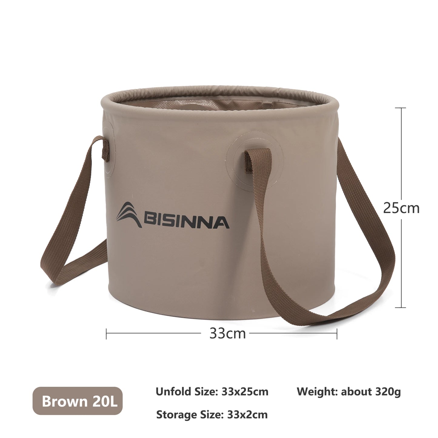 BSWolf New Folding Bucket Waterproof Water Sink Bucket Portable Outdoor Travel Foldable Basin Camping Hiking Storage Bucket