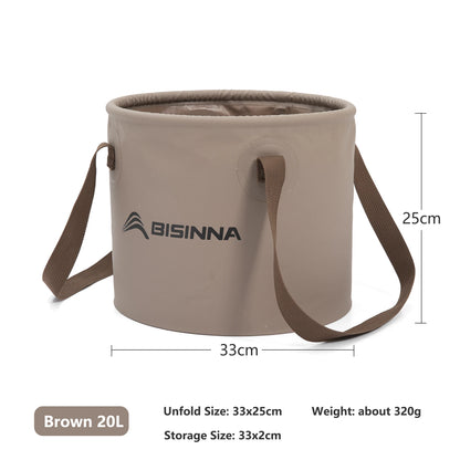 BSWolf New Folding Bucket Waterproof Water Sink Bucket Portable Outdoor Travel Foldable Basin Camping Hiking Storage Bucket