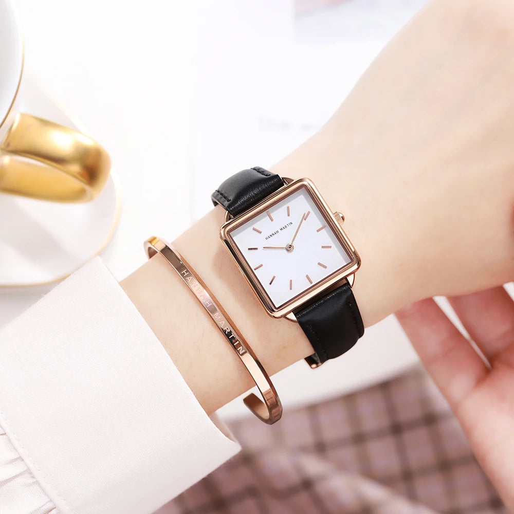Simple Design Stainless Steel Strap Quartz Machine Core 3ATM Waterproof Wrist Watch Multifunctional Dropshipping Women's Watches