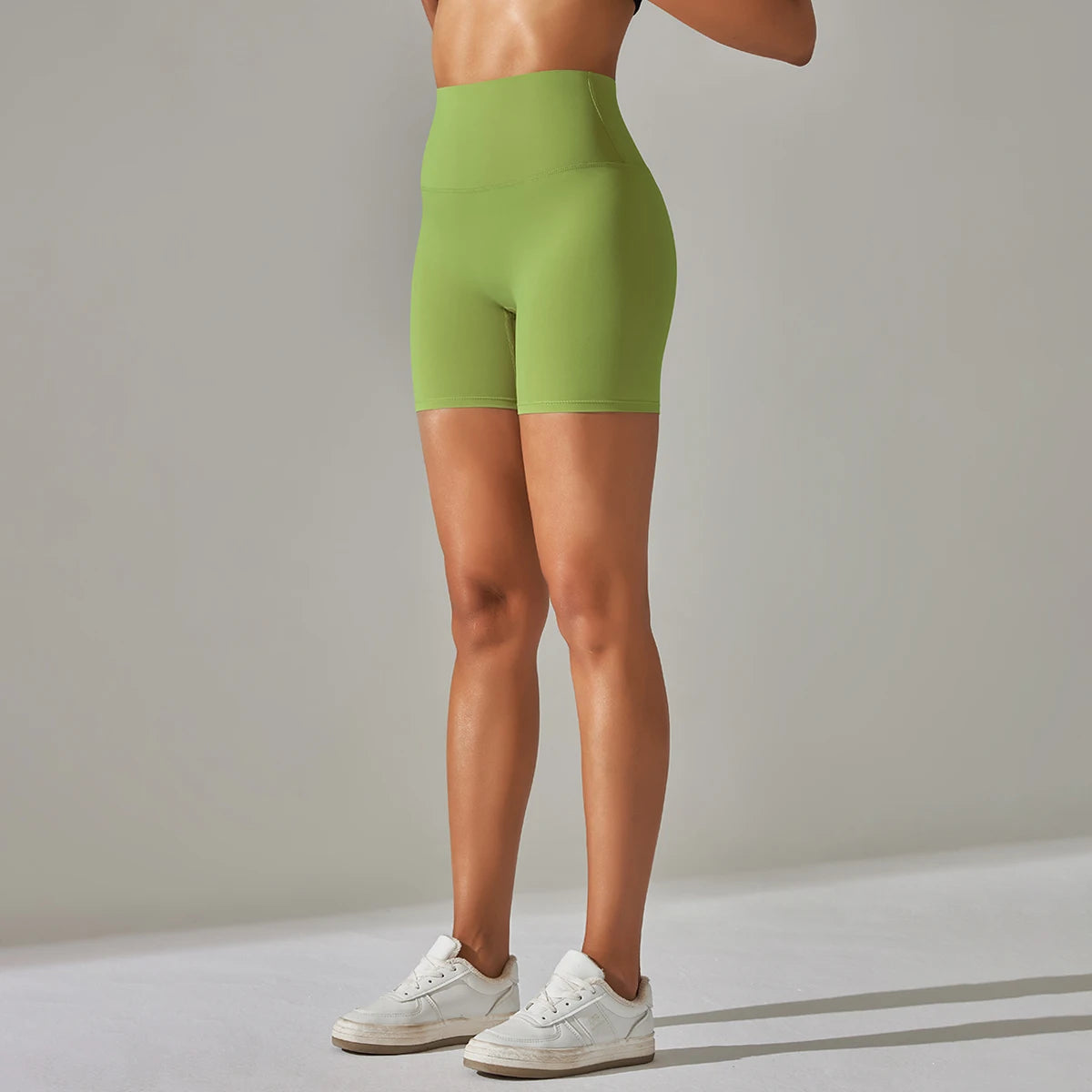 Summer Women Yoga Shorts Naked Feel Sports Shorts  Fitness Tights High Waist Gmy Running Push Up Clothes Workout Cycling Shorts