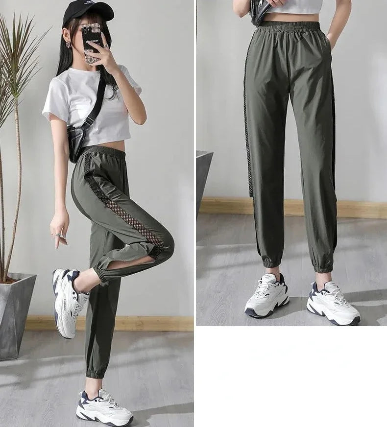 Harem Clothes Sweatpants Female Pants Joggers Fitness Black Jogging Trousers for Women with Pockets Sports Aesthetic G Slacks