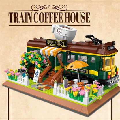 Classic Creative Coffee Machine Mini Diamond Model Building Blocks MOC Construction Bricks Collection Toy Children Xmas Gift