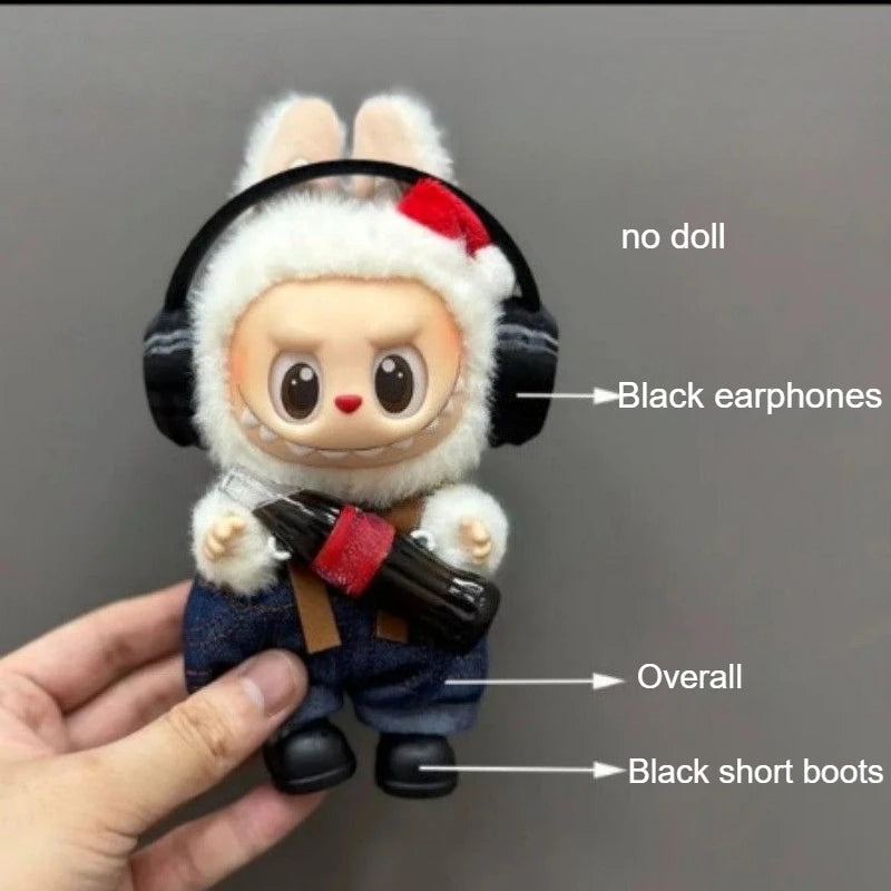 Cartoon Cute Doll Clothing For Labubu Wacky Mart Fried Shrimp Diy Doll Clothing Personalized Dressing Suitable For Labubu V1 V3