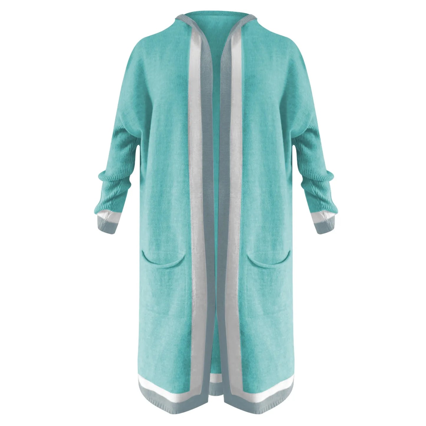 Women's Casual Hooded Sweater Cardigan Coat Chic Warm Loose Fit Streetwear Long Sweater Knitted Cardigan Autumn Winter Oversized