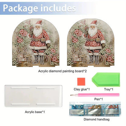 1 piece/set DIY Christmas Diamond Art Tissue holder Acrylic napkin holder Craft Home office table Christmas gift