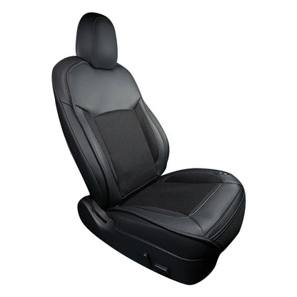Upgrade Tesla Model Y Model 3 Smart Cooling Car Seat Cushion for Summer Driving Breathable Seat Cover with 10 Fans 15s Cool Down