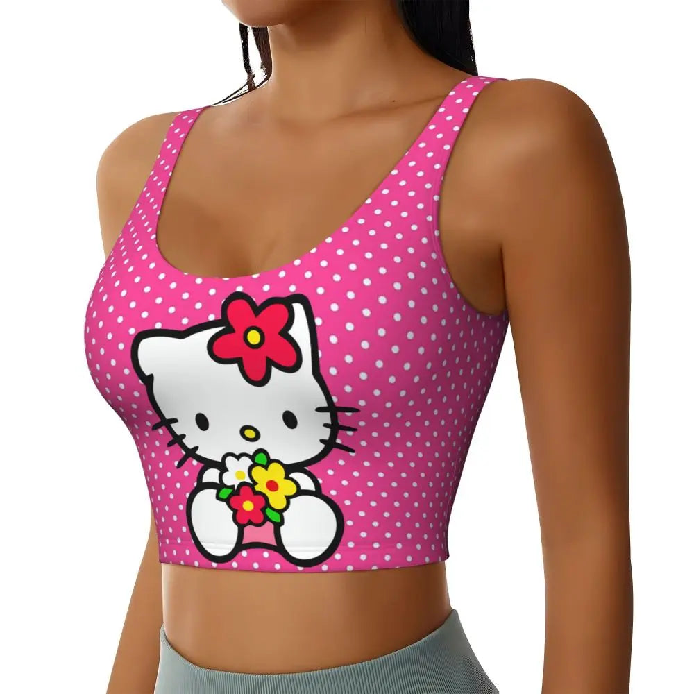 EtherealBe Hello Kitty Sports Bra for Women