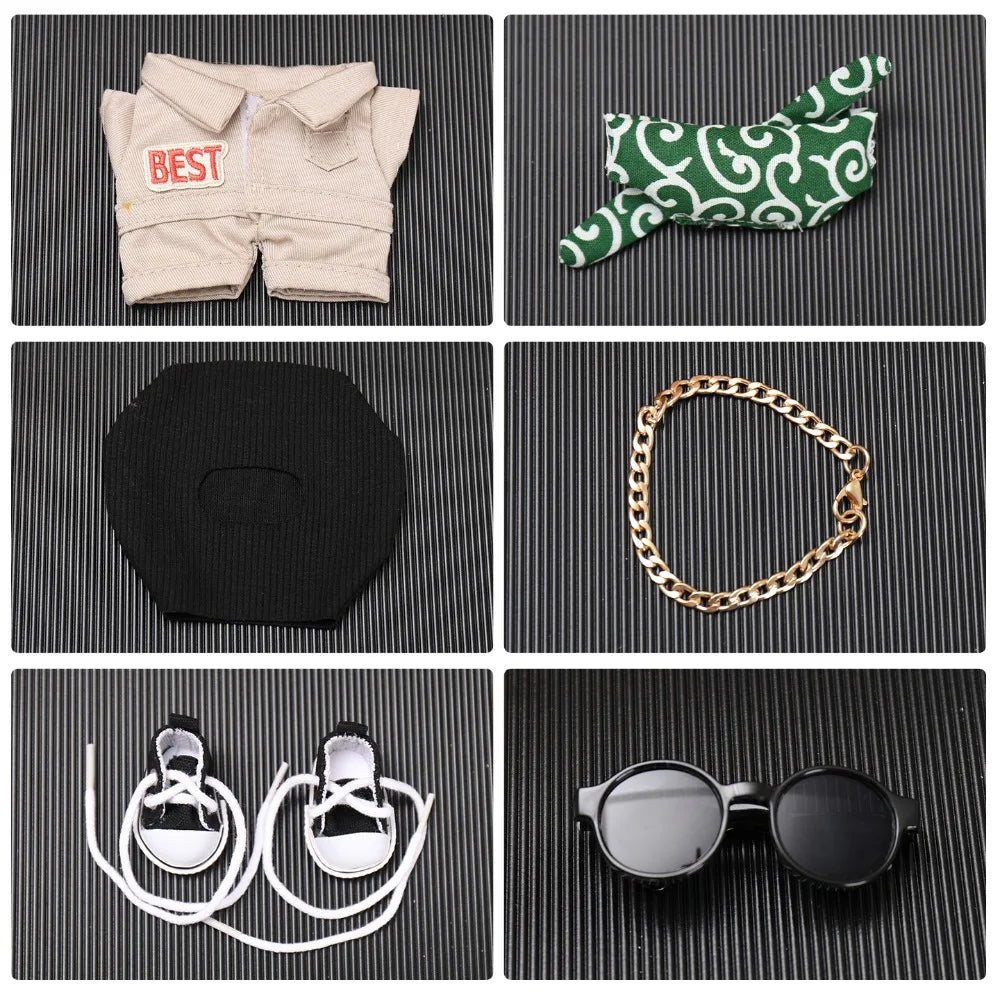 Labubu Ropa Trendy Fashion Clothes for Outfit Korea Kpop Exo Labubu Idol Dolls Clothing DIY Kids Gift
