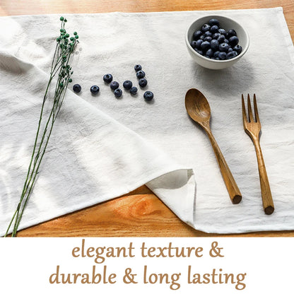 20PC 30X45CM Cotton Hotel Serving Cloth Napkins Fabric Family Dinner Kitchen Green Tea Towels Table Mat Wedding Table Decoration