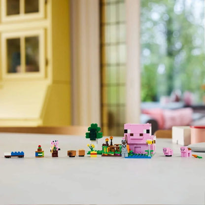 LEGO Building blocks Sets MC My Mini World Game Series Building Blocks The Baby Pig House Farm Children's Toys Assembling Gift