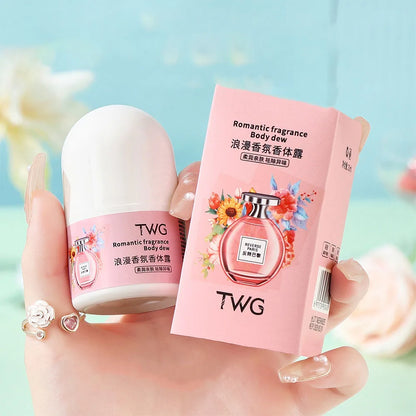 Romantic Fragrance Body Solid Perfume,Roll-on Antiperspirant Lotion,Woody,Floral Fruity Notes,Whole Body Fresh Lasting Fragrance