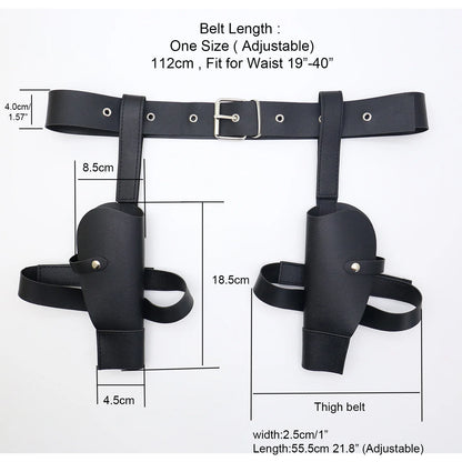 Ancient Tombs Game women Lara Gun Holster Western Denim Belt Cosplay Role-Playing guns holder band belts costumes