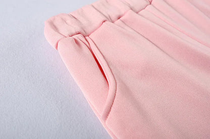 autumn tracksuit outfit set Women Two Piece Set hoodies Hooked Leisure Wide Leg Long Pants Sets Slim Fit Office Ladies Autumn