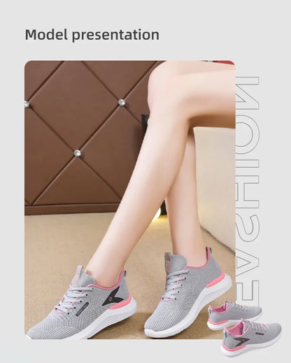 The women's walking shoes have a soft and slip-resistant sole making them perfect for stylish runners.Breathable and comfortable