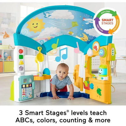 Baby & Toddler Toy Laugh & Learn Smart Learning Home Playhouse with Lights Sounds & Activities for Infants Ages 6+ Months