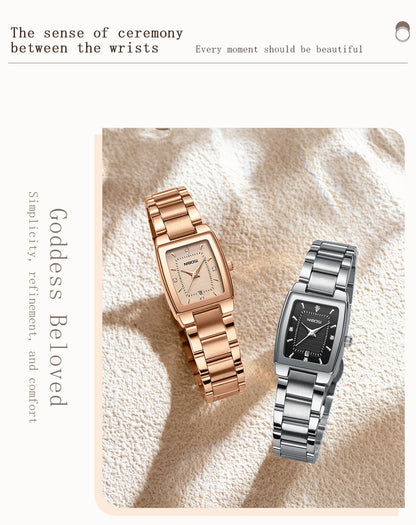 NIBOSI Luxury Ladies Watch Stainless Steel Waterproof Quartz Watch for Woman High Quality Female Clock Elegant Women's Watches