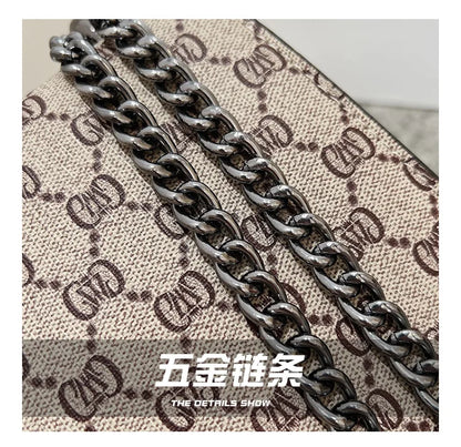 Fashion Popular Women's Bag Trend Brand Retro Chain Shoulder Bag High Quality Ladies Crossbody Bag Designer Luxury Handbag