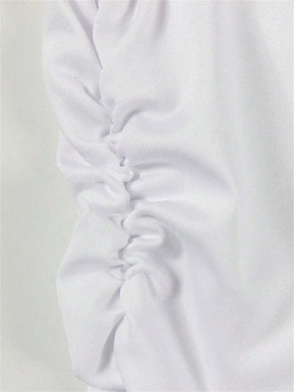 Akaily Summer Street Solid Color Slim Fit Two Piece Sets Sleeveless Asymmetrical Neck Tops+ Bodycon Skirt Set Party For Women