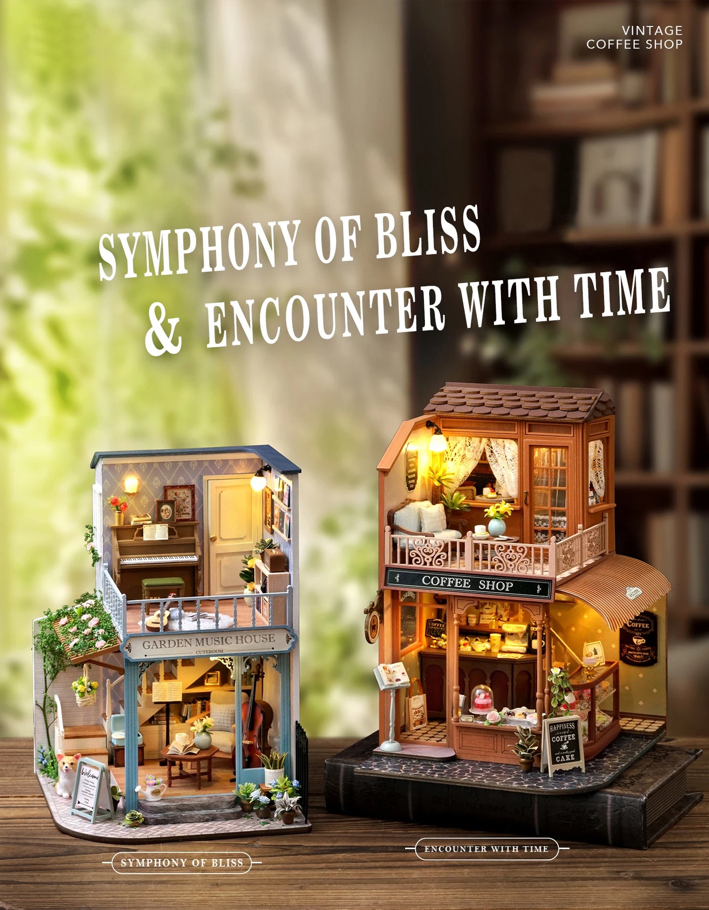 Handmade Wooden Miniature Doll House Kit 3D Puzzle Assembled Building Model Kit With LED Light DollHouses Toy For Christmas Gift