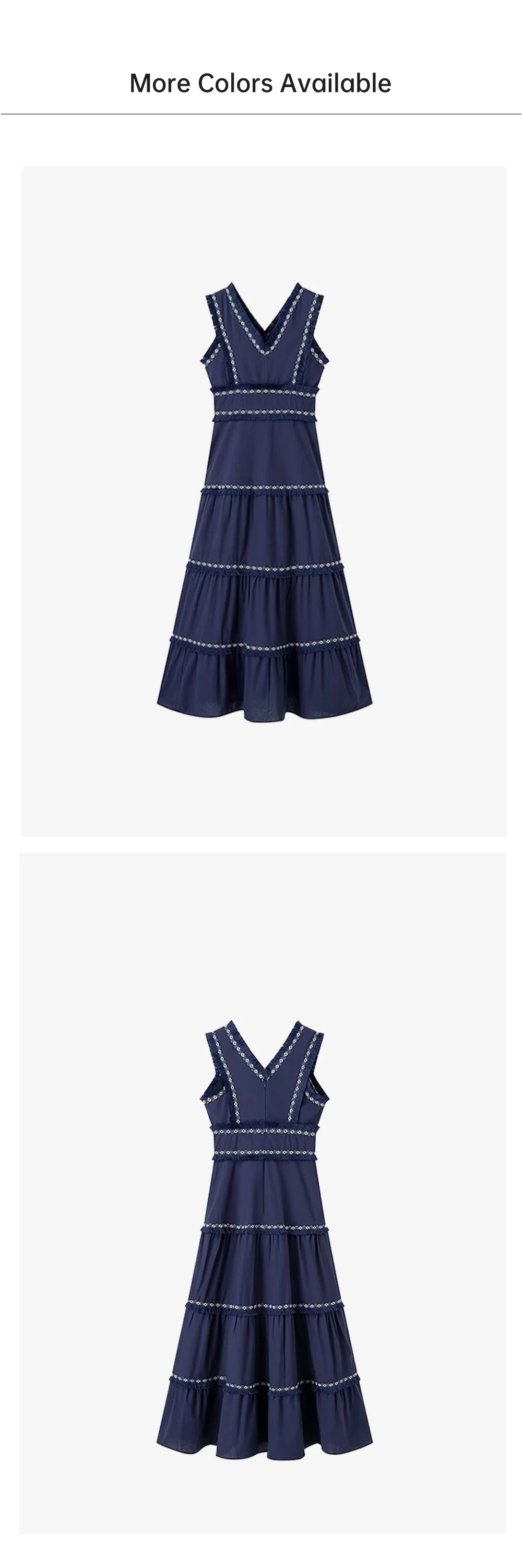 PB&ZA2024 Summer New Product: Casual Women's Fashion V-neck Sleeveless Waist Collection with Tassel Decoration Dress