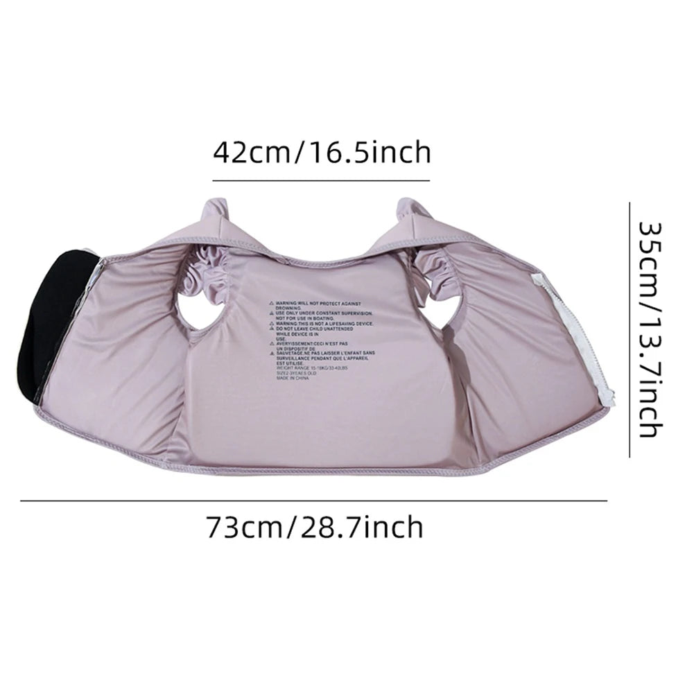 Kids Life Jackets Inflatable Swim Vest Children Assisted Inflatable Swimwear Cartoon Toddler Life Vest Swimming Pool Accessories
