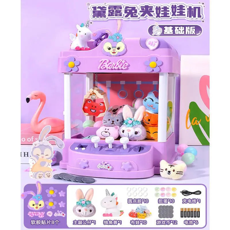 Sanrio Peripheral Children'S Toys Kuromi Claw Machine Clip Doll Machine Home Birthday Gift Girl Hand Toy Boy Toy Christmas Gift
