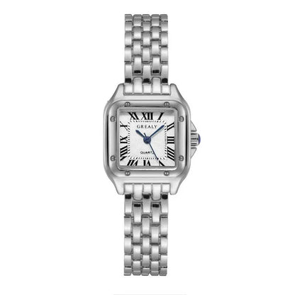 MAYZHISU Luxury Women's Watches Classic Brand Square Ladies Quartz Wristwatches Alloy Strap Business Female Clock Bracelet watch