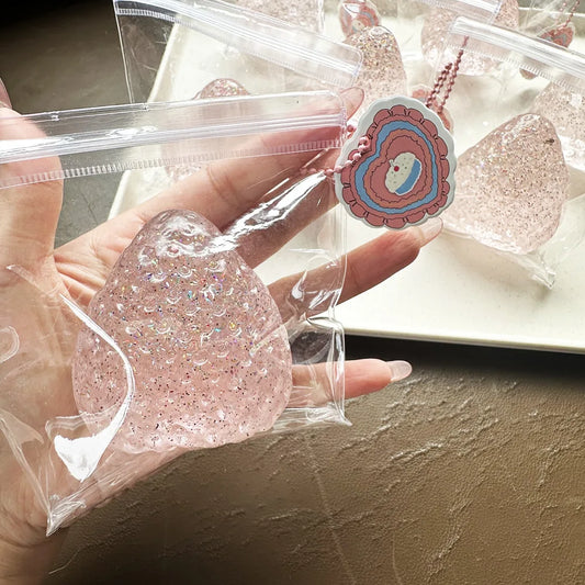 Strawberry Taba Squishy Fidget Toy, Soft Slow Rebounce Stress Relief Toy Antistress for Kids Adults Office & Party Favors Gift