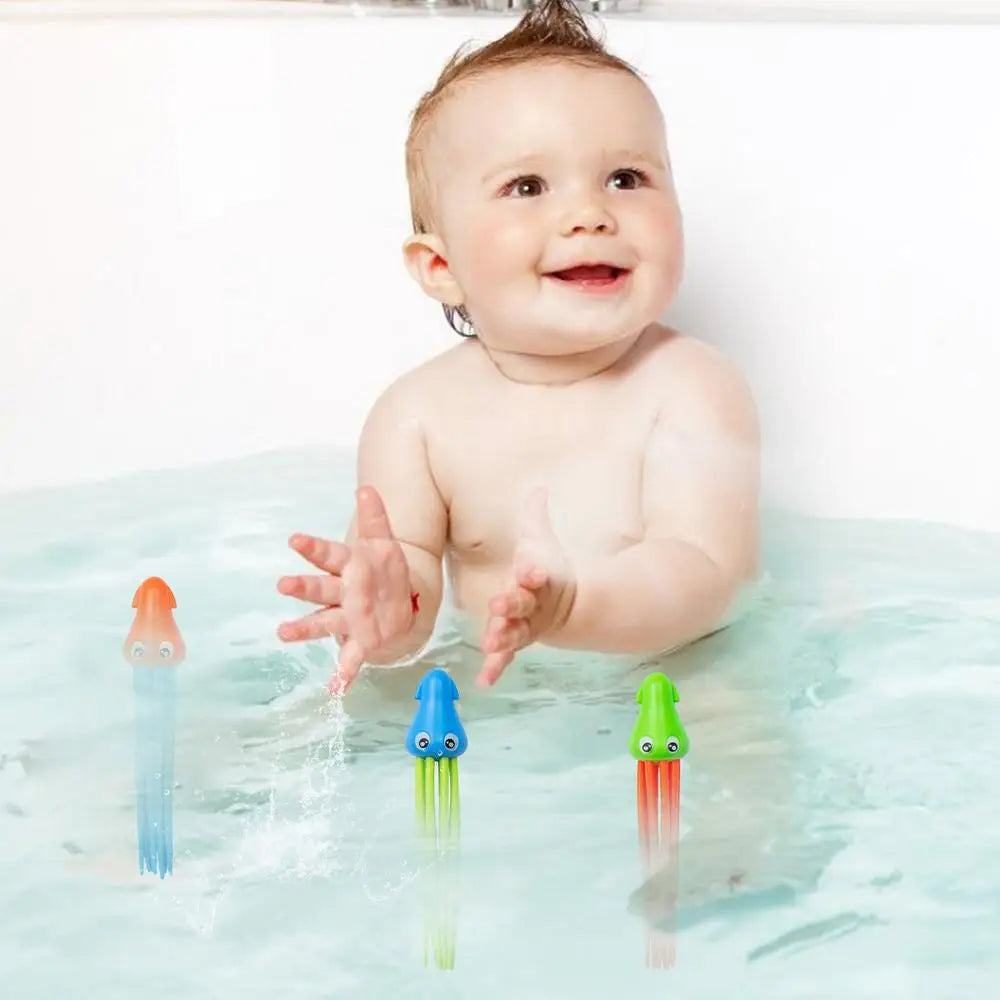 Swimming Pool Toy Octopus Sinking Gem Diving Training Toy Sinker