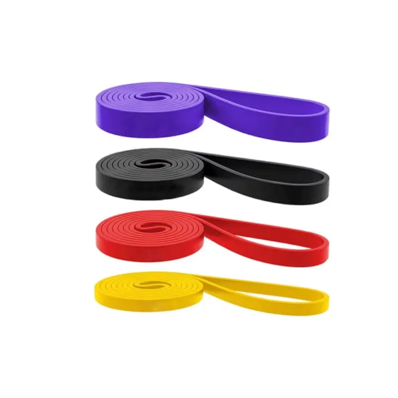 4pcs latex TPE resistance band yoga fitness tension band pull up training elastic band weight-bearing resistance training set