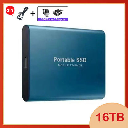 Lenovo 1TB External Hard Disk 2TB High-Speed Hard Drive USB3.1 Type-C Solid State Drive Storage Disks for Laptops/Desktop/Mac