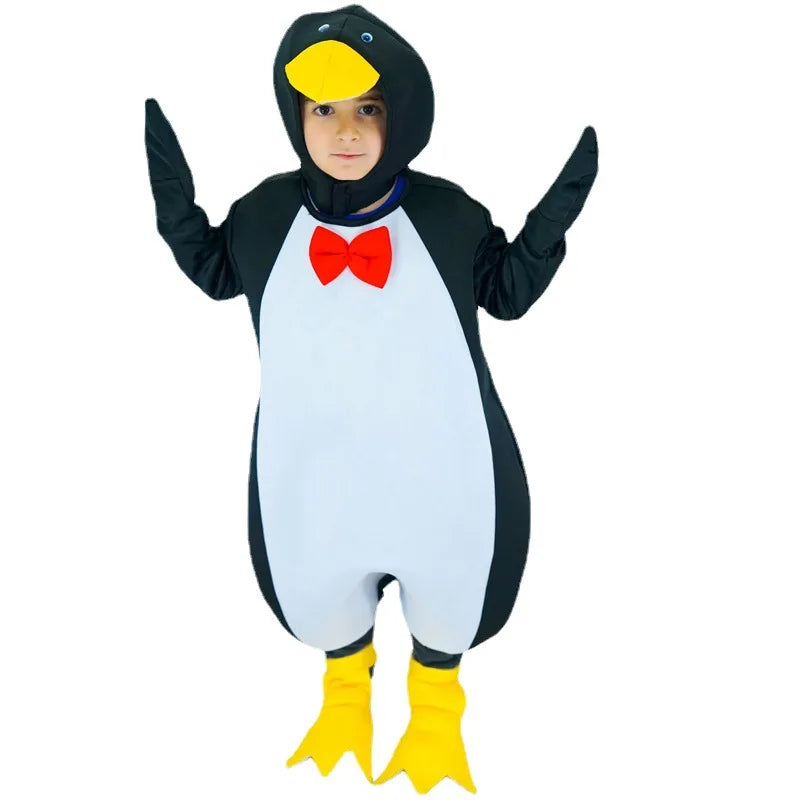 Children's Penguin Set Costume Halloween Makeup Ball Cosplay Stage Role Playing Performance Costume  Halloween Costume