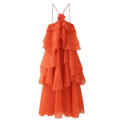EtherealBe Elegant Layered Decorative Dress for Events